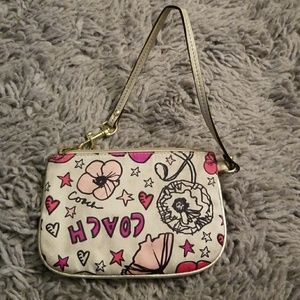 Coach poppy wristlet
